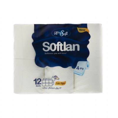 Softlan Toilet Paper STAX 12 rolls 6 packs 125 sheet 4 ply